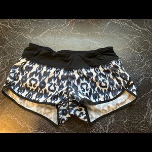 Lululemon Ink Blot Speed shorts Size 6
